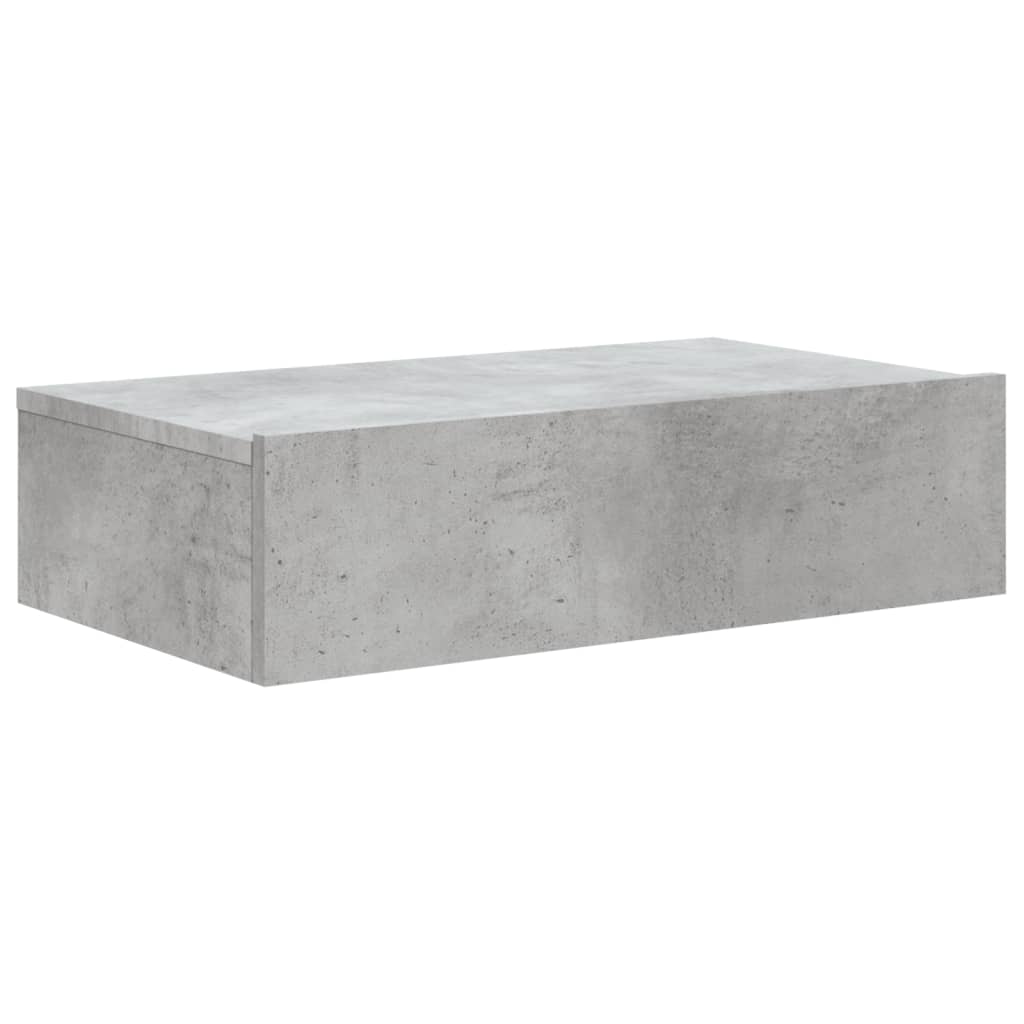 vidaXL Szafka telewizyjna z LED, szarość betonu, 60x35x15,5 cm