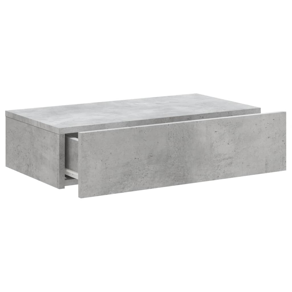 vidaXL Szafka telewizyjna z LED, szarość betonu, 60x35x15,5 cm