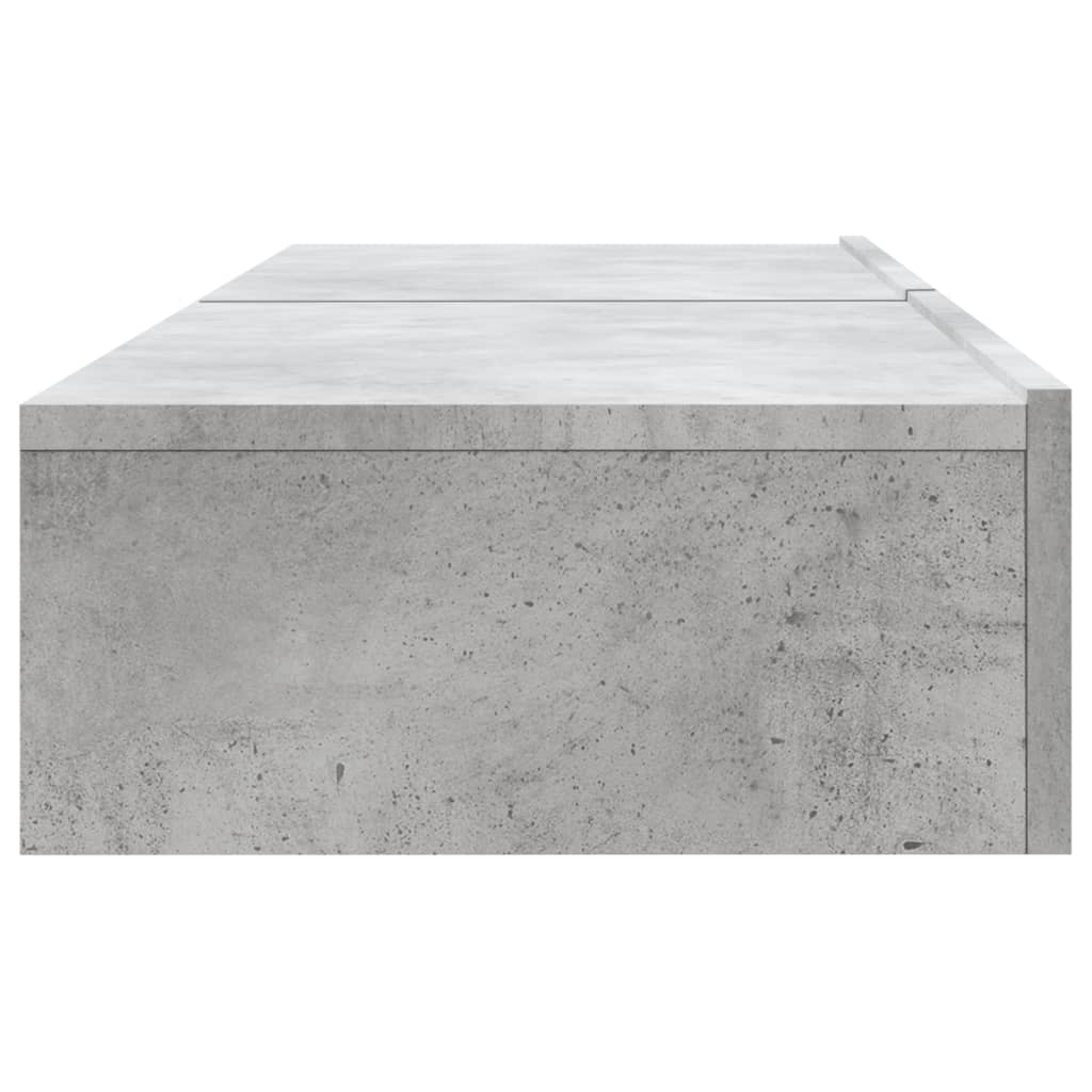 vidaXL Szafki telewizyjne z LED, 2 szt., szarość betonu, 60x35x15,5 cm