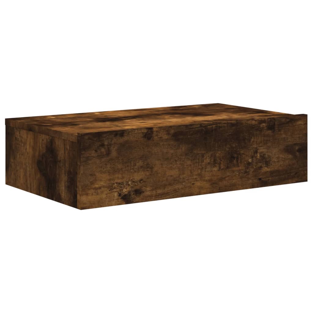 vidaXL Szafka telewizyjna z LED, przydymiony dąb, 60x35x15,5 cm