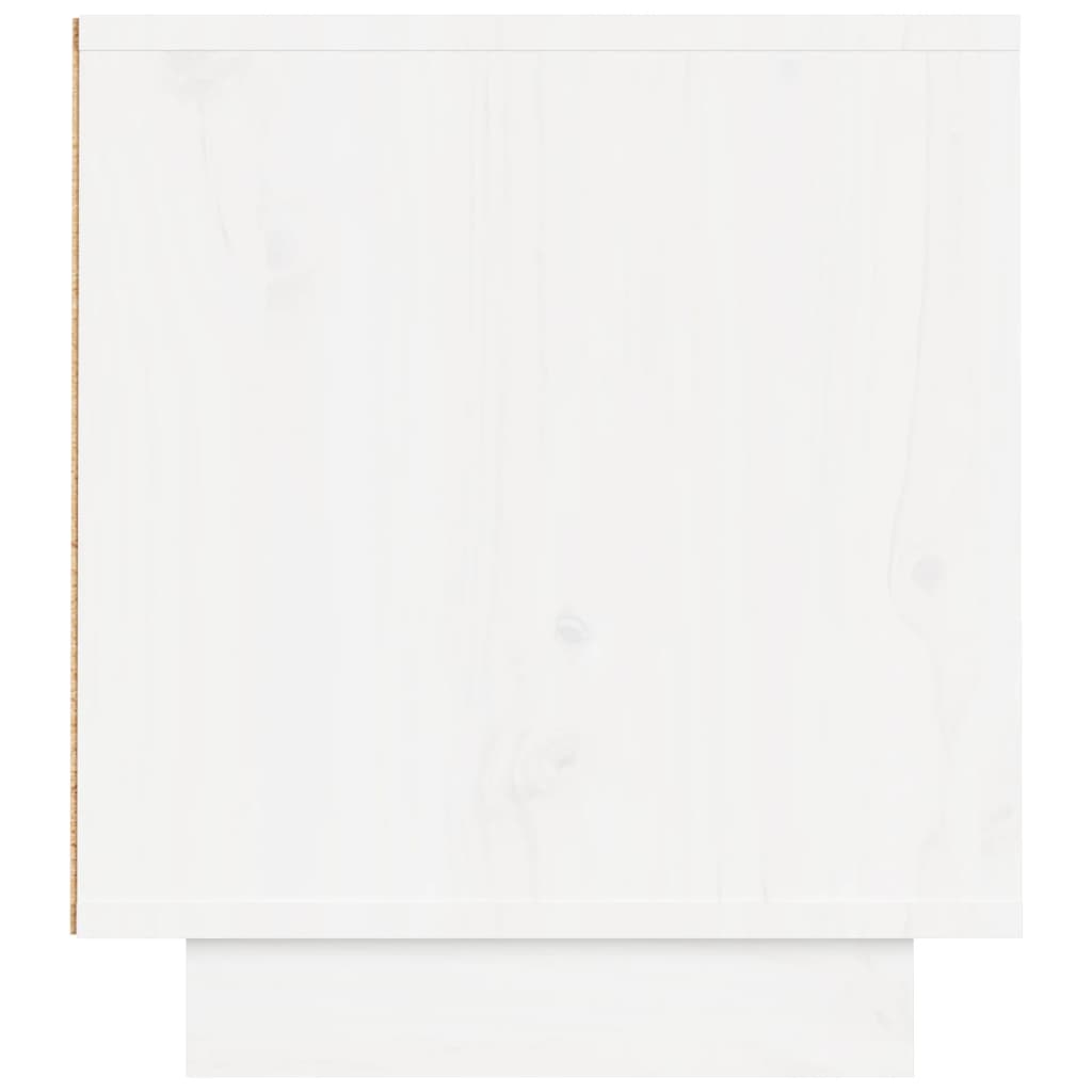 vidaXL Szafka pod telewizor, biała, 140x35x40 cm, lite drewno sosnowe