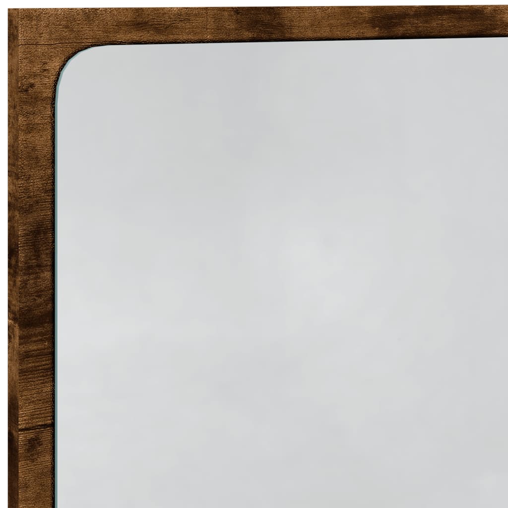 vidaXL Lustro łazienkowe z LED, dąb sonoma, 60x8,5x38 cm