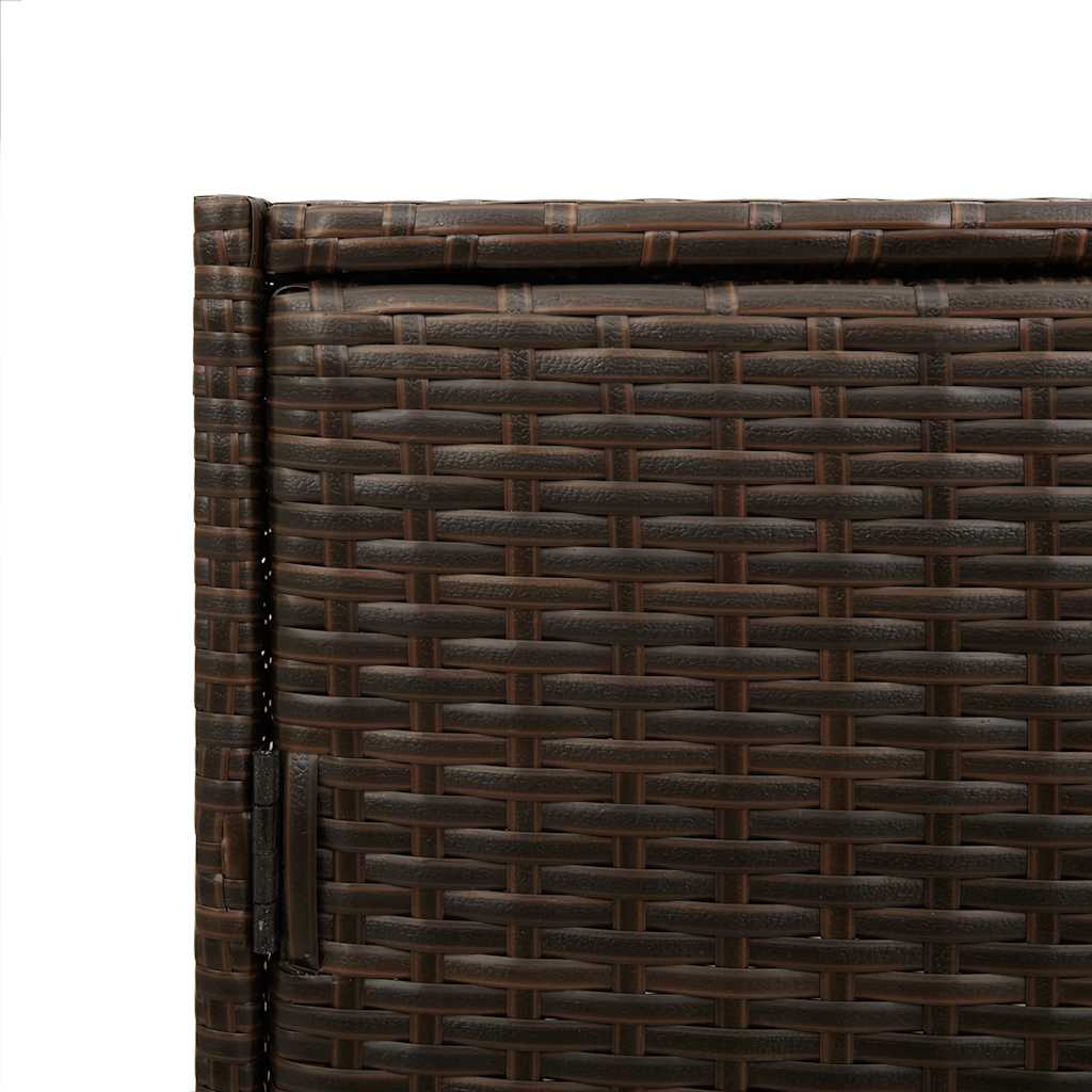 vidaXL Szafka ogrodowa, brązowa, 83x45x76 cm, polirattan