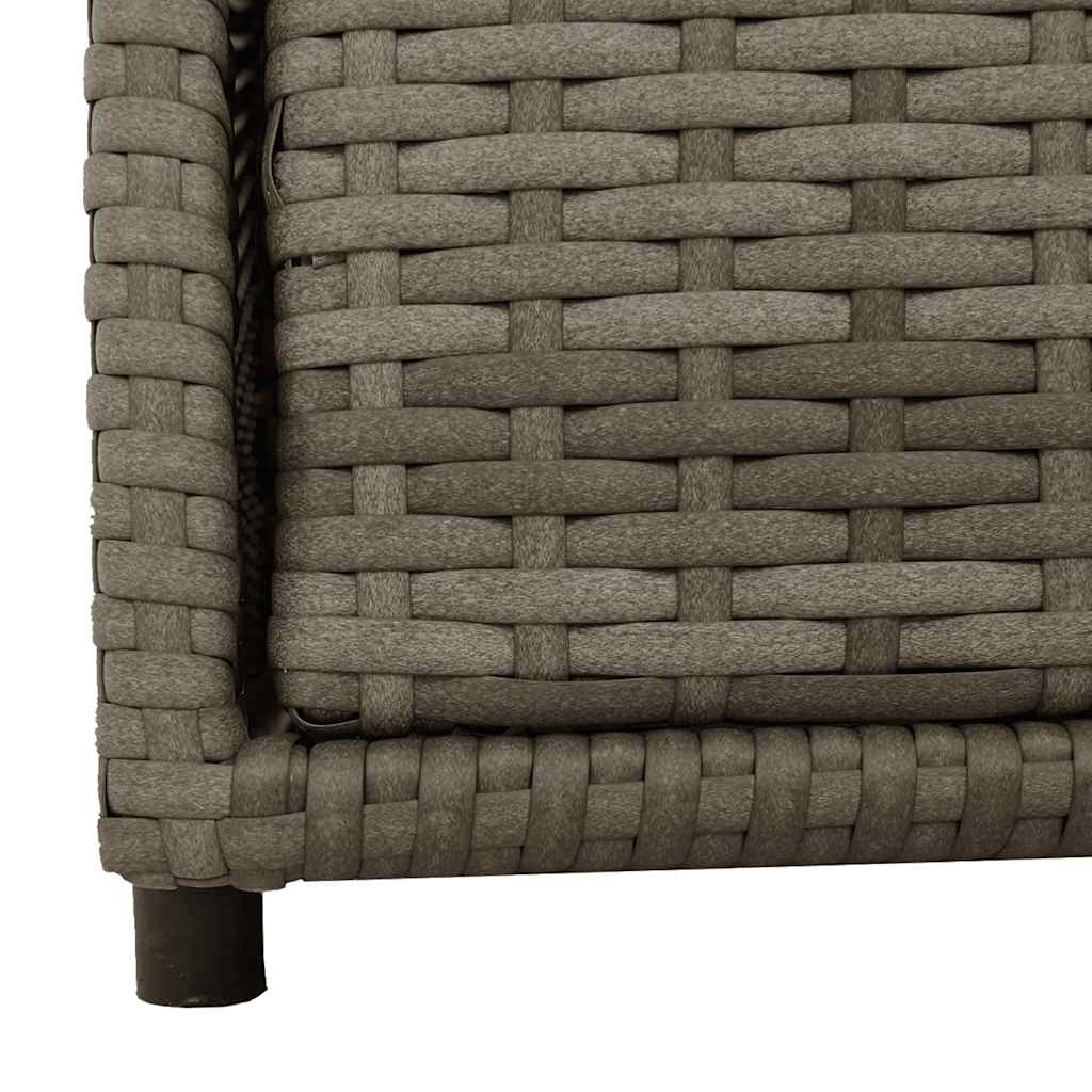 vidaXL Szafka ogrodowa, szara, 55x59x69 cm, polirattan