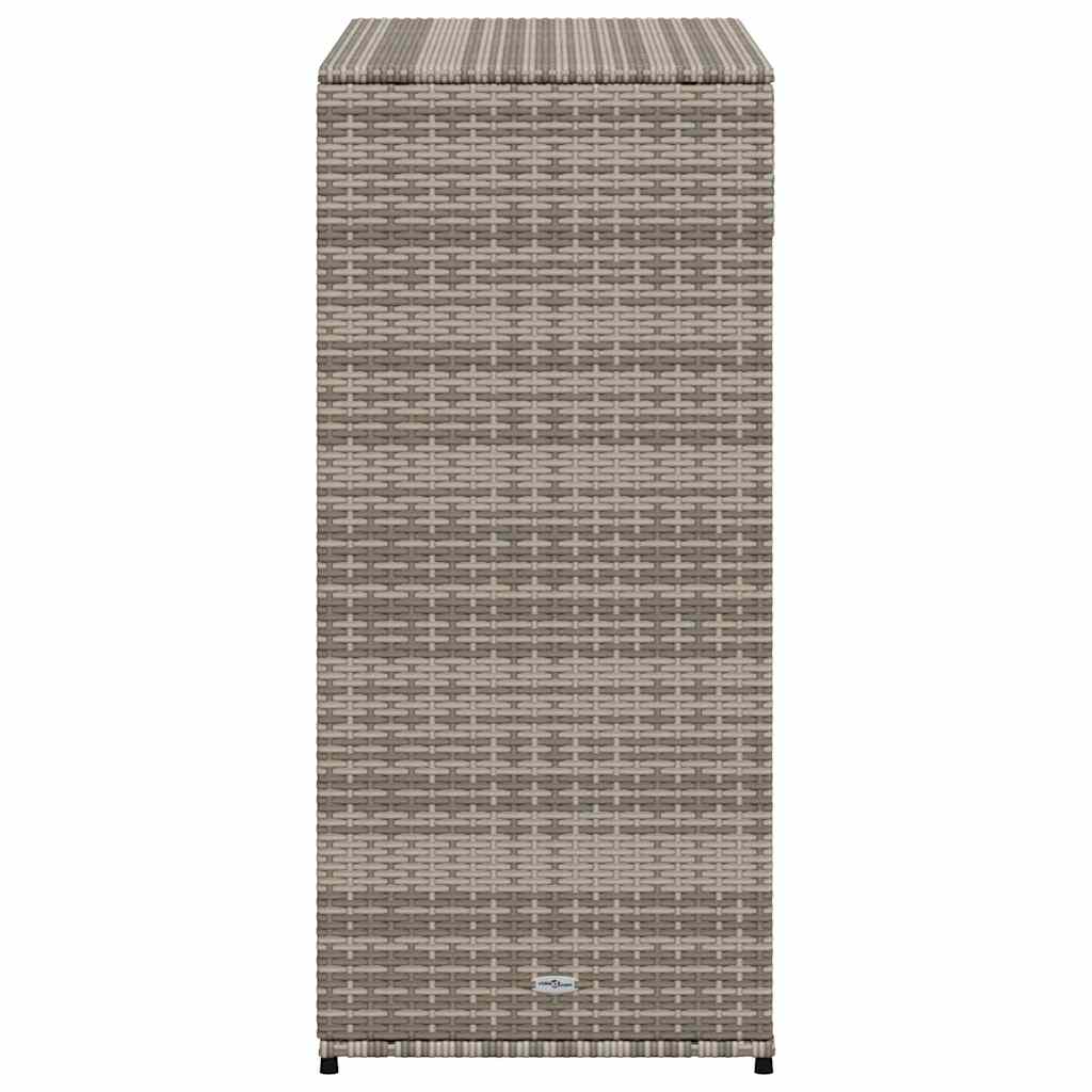 vidaXL Szafka ogrodowa, szara, 105x55x113 cm, polirattan