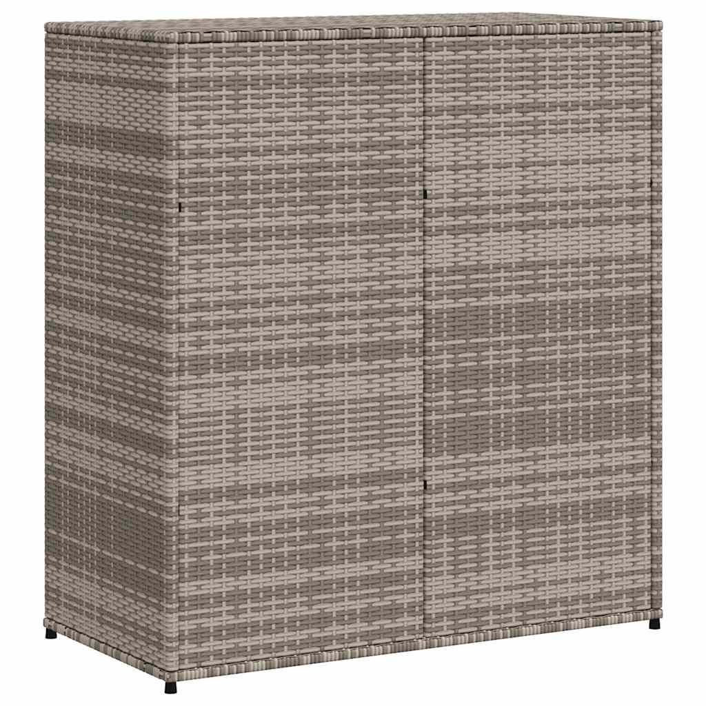 vidaXL Szafka ogrodowa, szara, 105x55x113 cm, polirattan