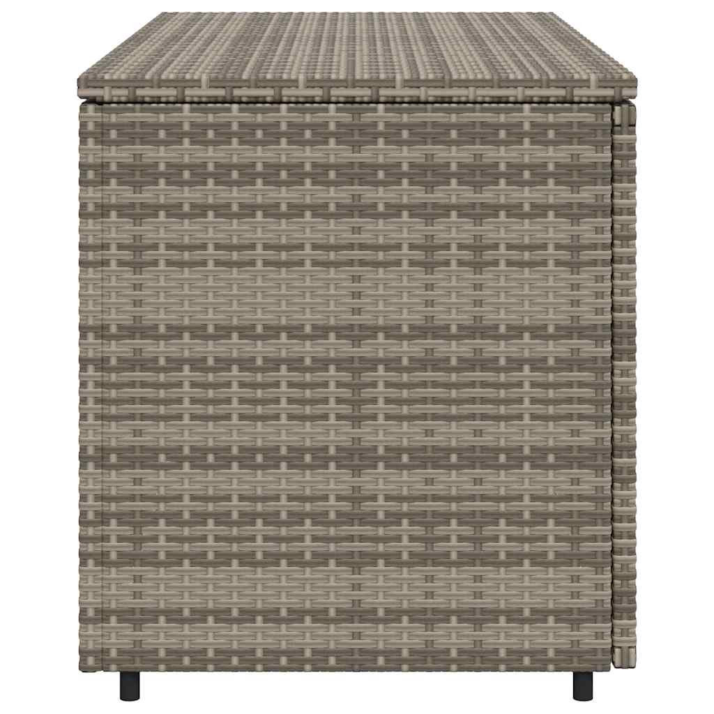 vidaXL Szafka ogrodowa, szara, 110x55x60,5 cm, polirattan