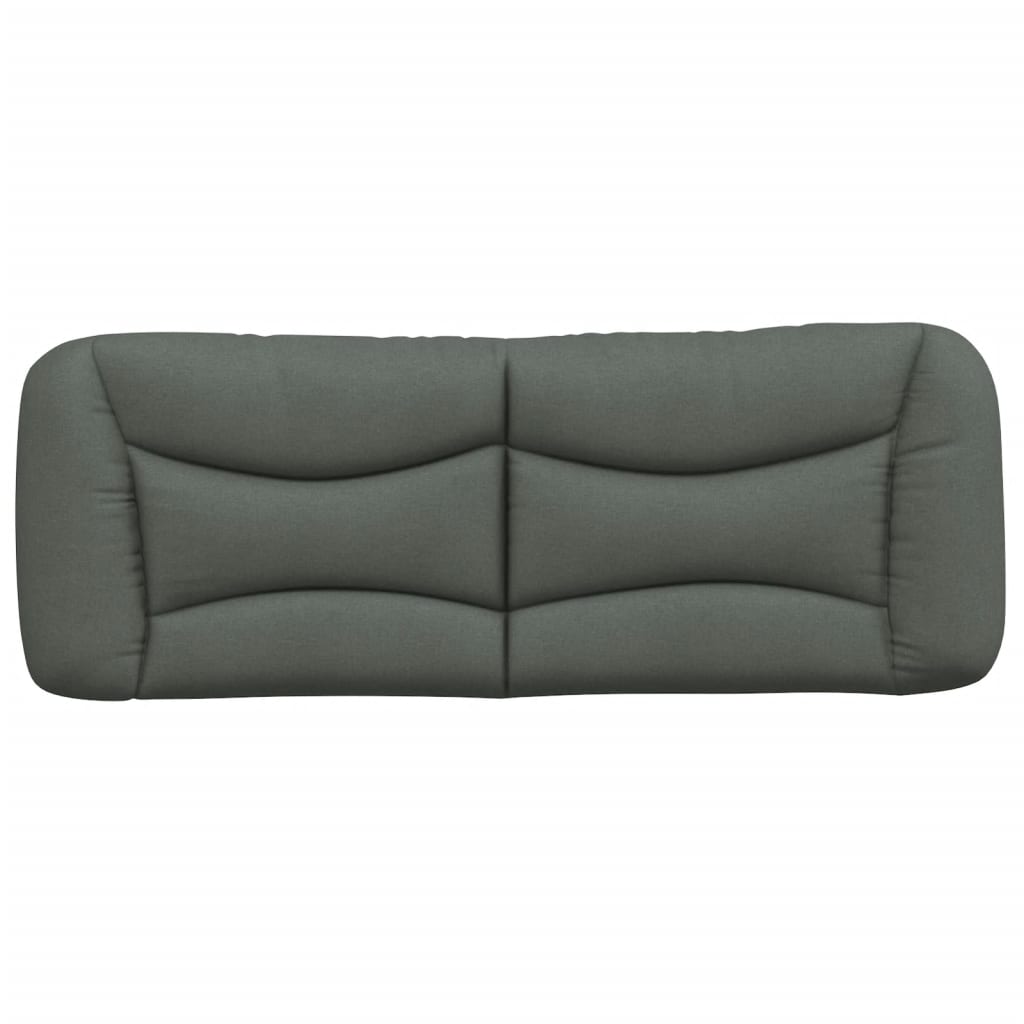 vidaXL Poduszka na wezgłowie, Hvar, ciemnoszara, 140 cm, tkanina