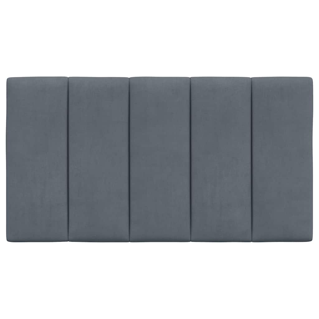 vidaXL Poduszka na wezgłowie, Hanko, ciemnoszara, 80 cm, aksamitna
