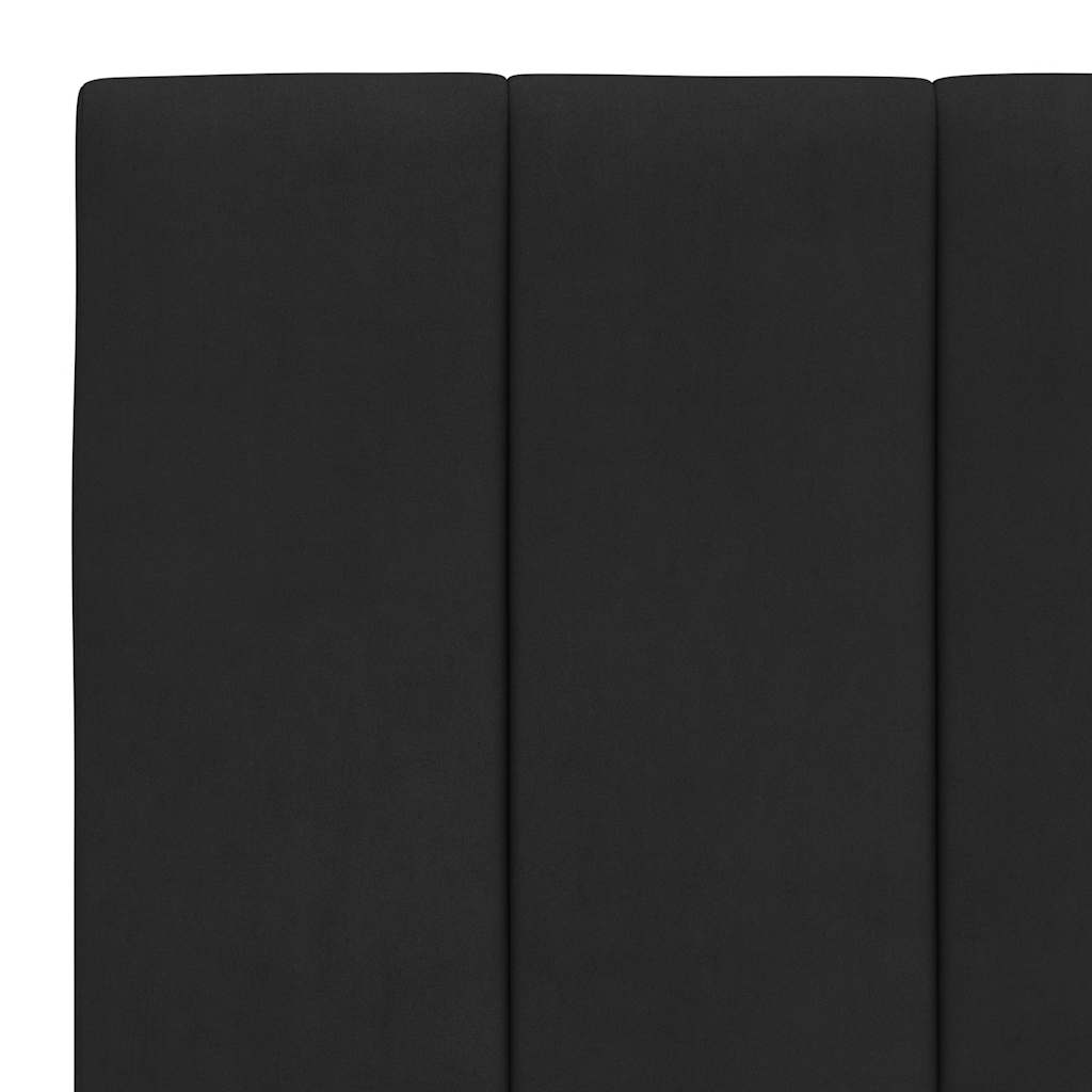vidaXL Poduszka na wezgłowie, Hanko, czarna, 80 cm, aksamitna