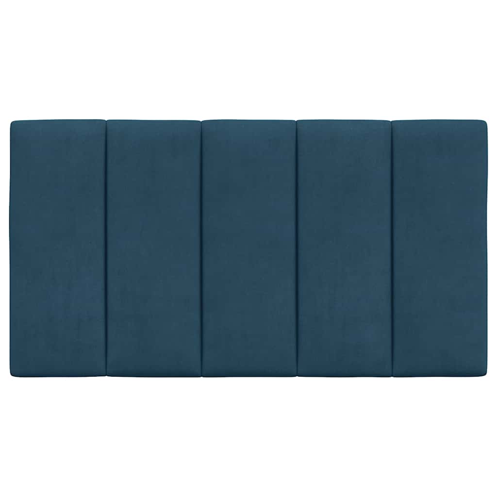 vidaXL Poduszka na wezgłowie, Hanko, niebieska, 80 cm, aksamitna