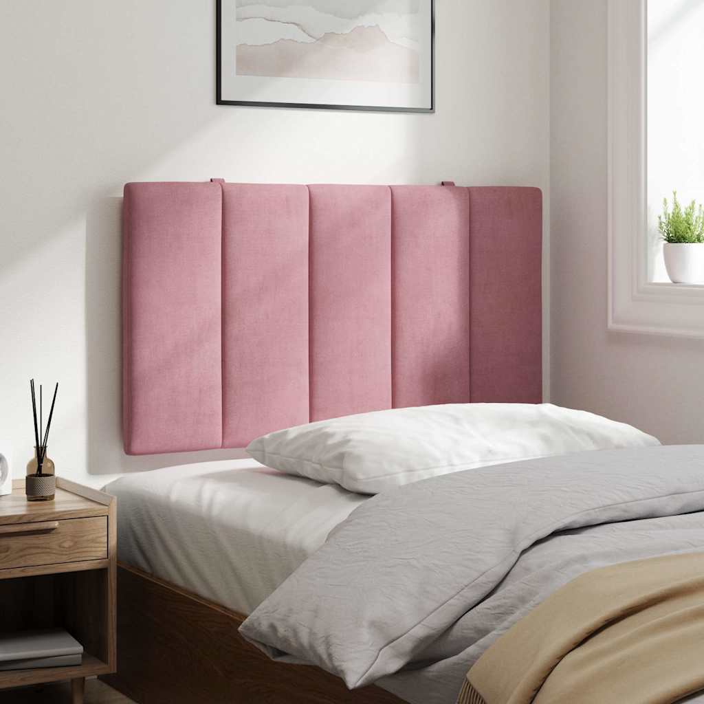 vidaXL Poduszka na wezgłowie, Hanko, różowa, 80 cm, aksamitna