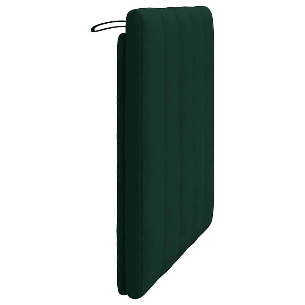 vidaXL Poduszka na wezgłowie, Hanko, ciemnozielona, 90 cm, aksamitna