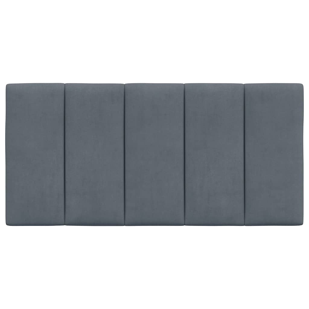 vidaXL Poduszka na wezgłowie, Hanko, ciemnoszara, 100 cm, aksamitna