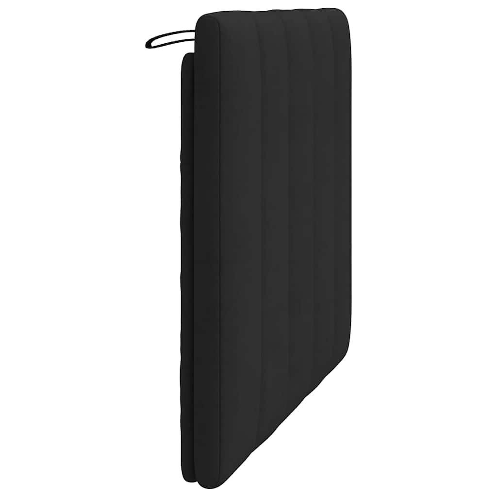vidaXL Poduszka na wezgłowie, Hanko, czarna, 100 cm, aksamitna