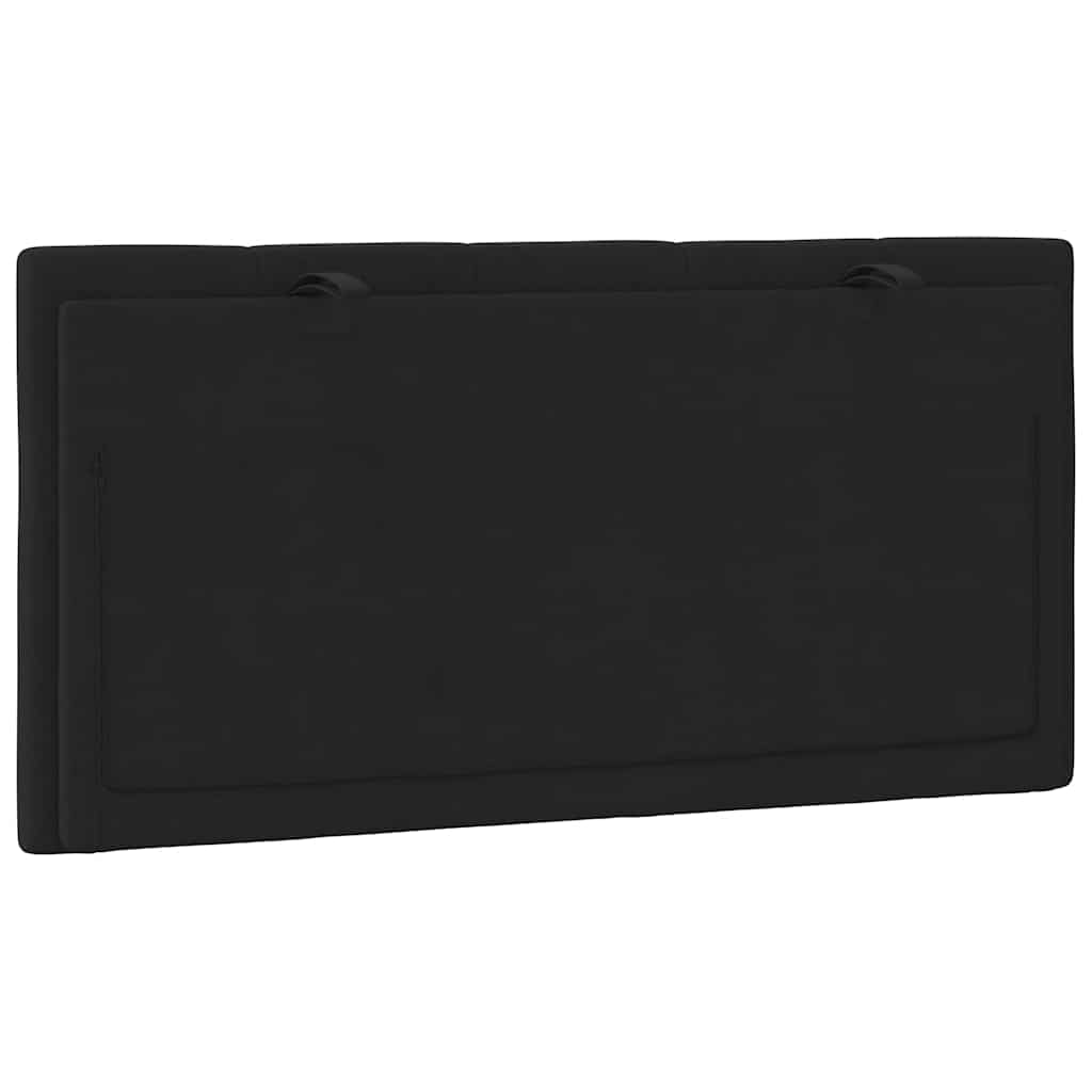 vidaXL Poduszka na wezgłowie, Hanko, czarna, 100 cm, aksamitna