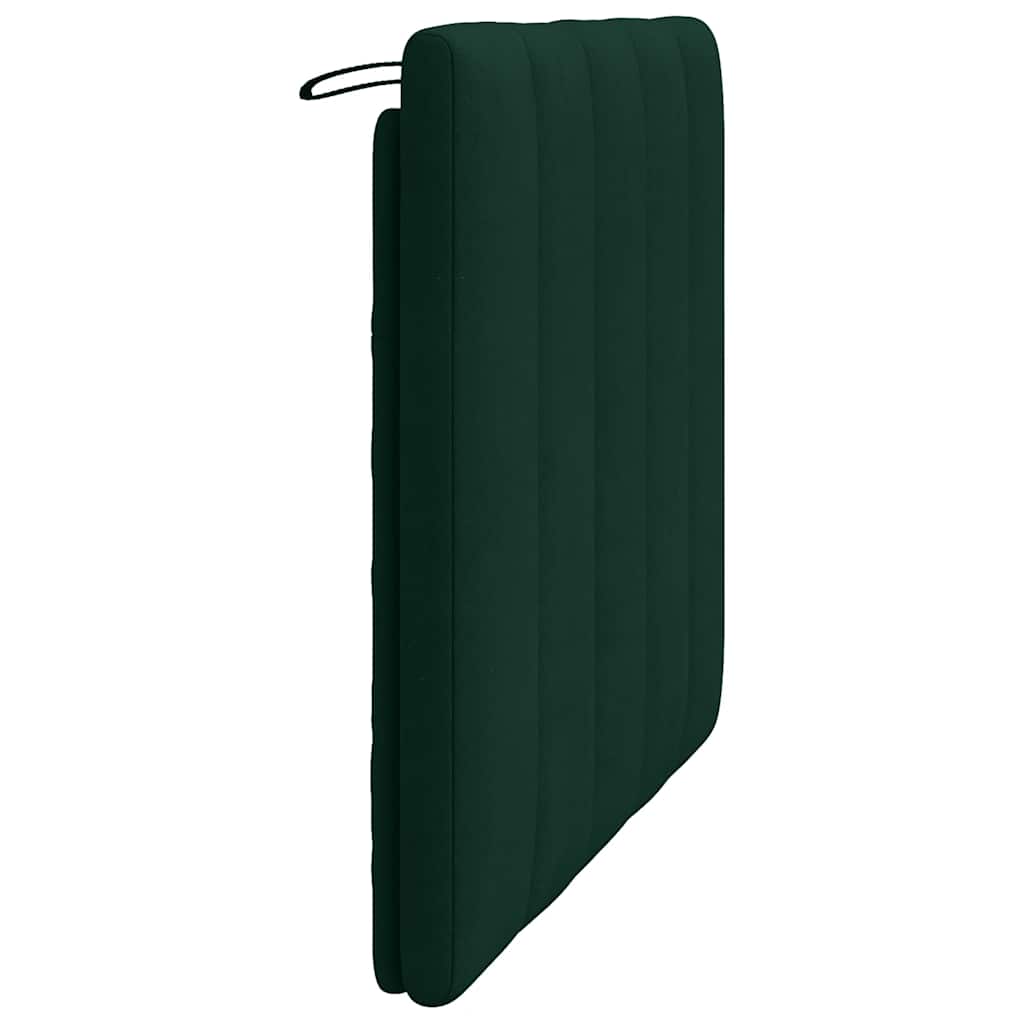 vidaXL Poduszka na wezgłowie, Hanko, ciemnozielona, 100 cm, aksamitna