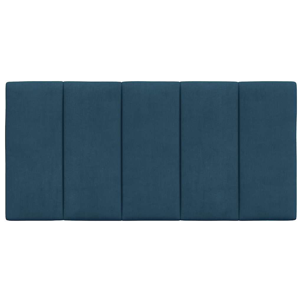 vidaXL Poduszka na wezgłowie, Hanko, niebieska, 100 cm, aksamitna