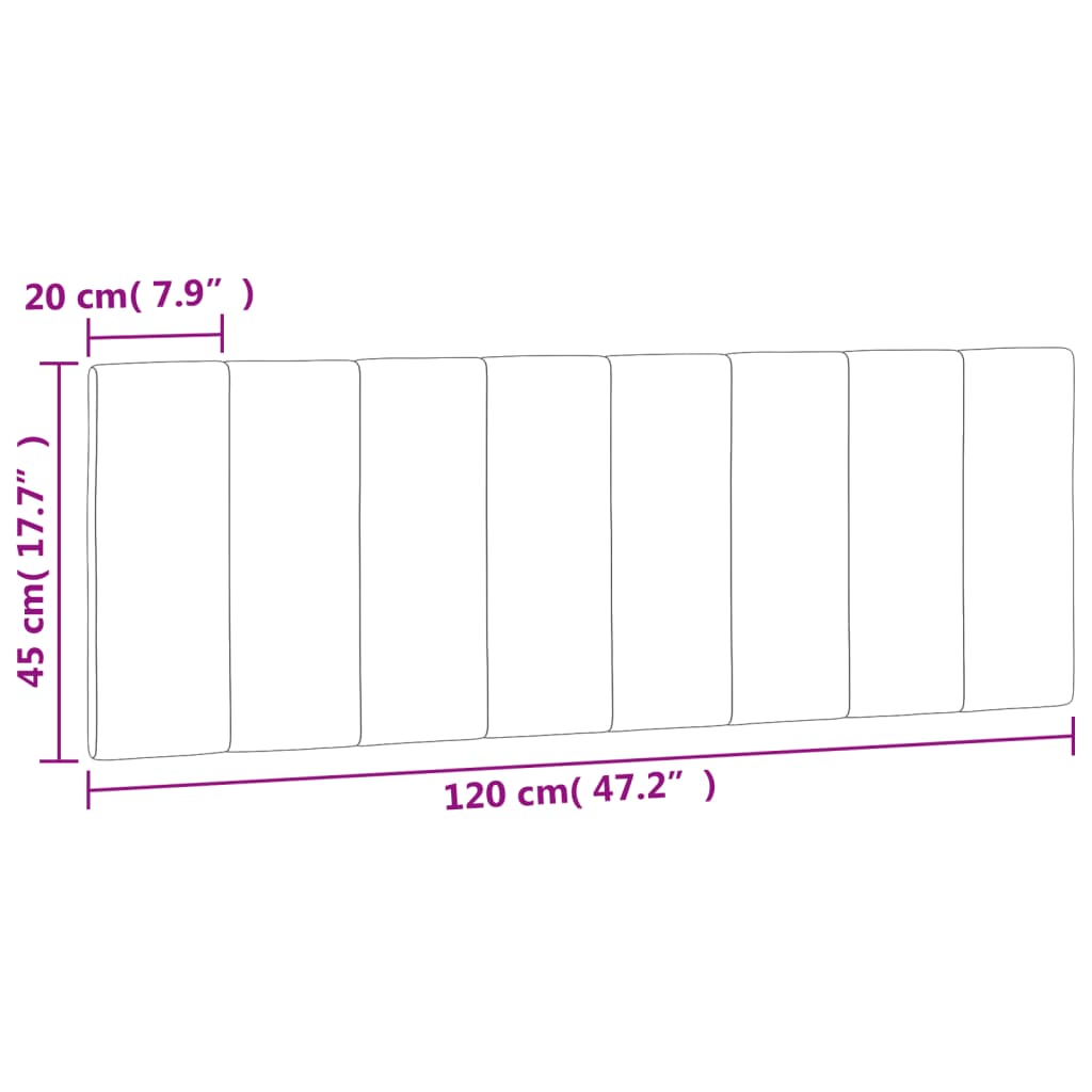 vidaXL Poduszka na wezgłowie, Hanko, jasnoszara, 120 cm, aksamitna
