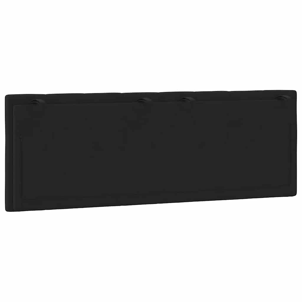 vidaXL Poduszka na wezgłowie, Hanko, czarna, 120 cm, aksamitna