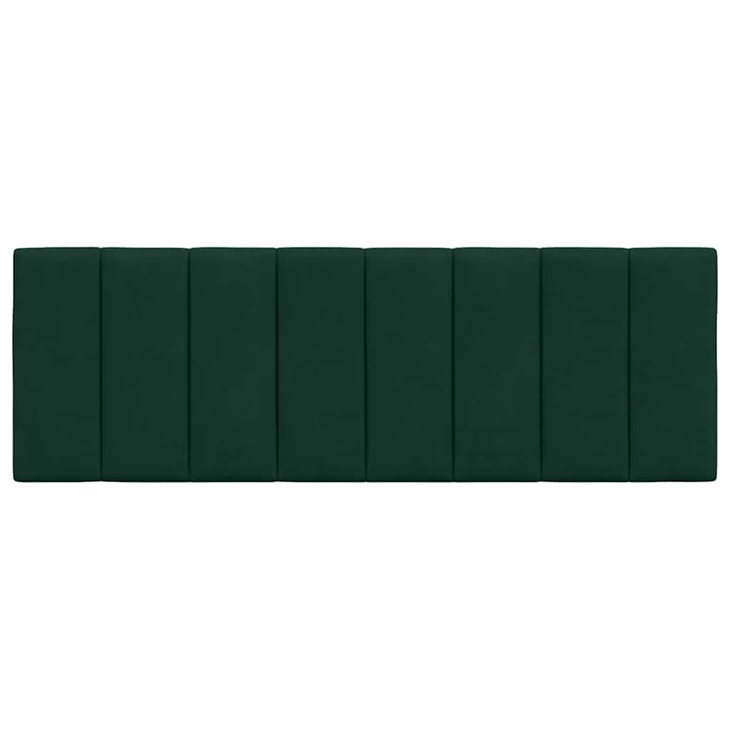 vidaXL Poduszka na wezgłowie, Hanko, ciemnozielona, 120 cm, aksamitna