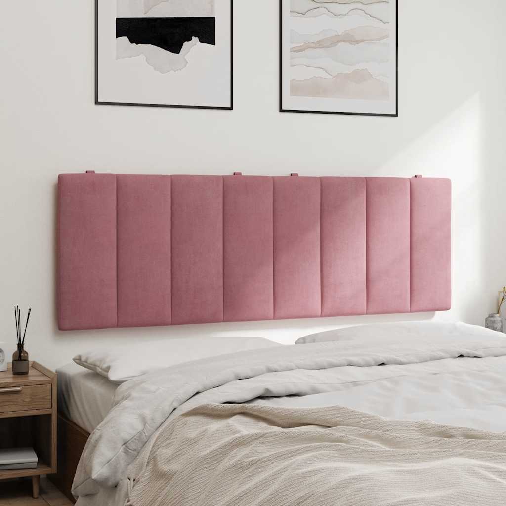 vidaXL Poduszka na wezgłowie, Hanko, różowa, 120 cm, aksamitna