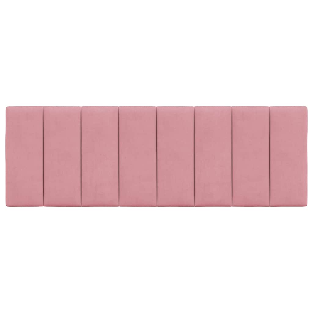 vidaXL Poduszka na wezgłowie, Hanko, różowa, 120 cm, aksamitna
