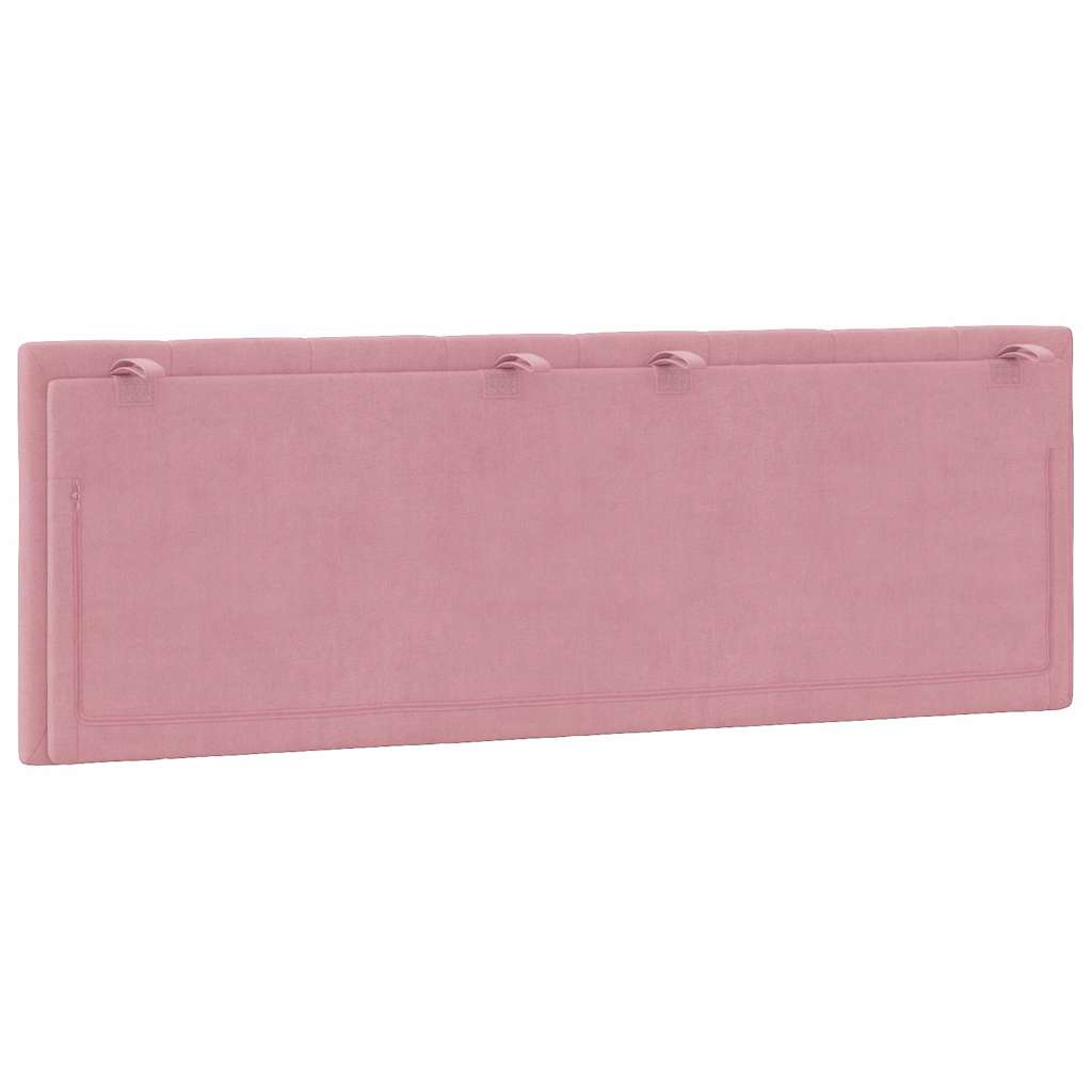 vidaXL Poduszka na wezgłowie, Hanko, różowa, 120 cm, aksamitna