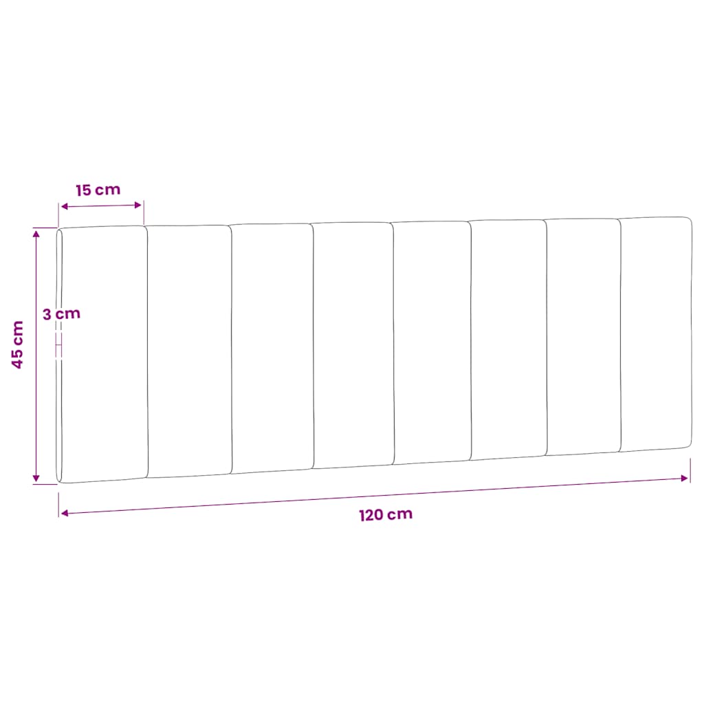 vidaXL Poduszka na wezgłowie, Hanko, różowa, 120 cm, aksamitna