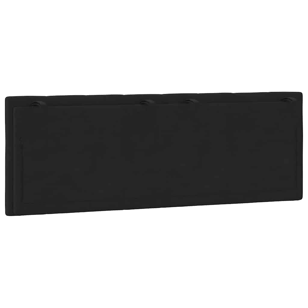 vidaXL Poduszka na wezgłowie, Hanko, czarna, 140 cm, aksamitna
