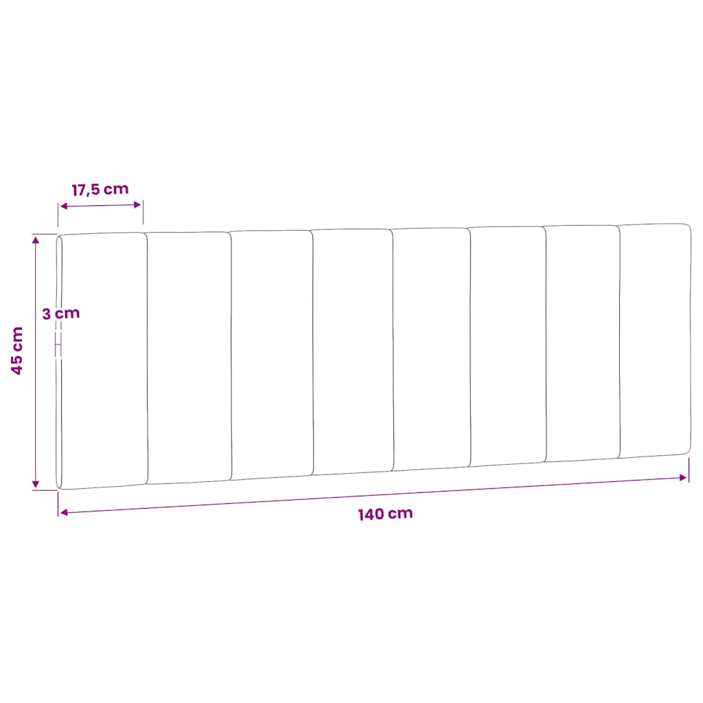 vidaXL Poduszka na wezgłowie, Hanko, ciemnozielona, 140 cm, aksamitna