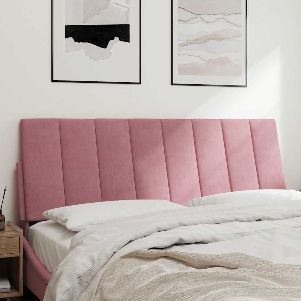 vidaXL Poduszka na wezgłowie, Hanko, różowa, 140 cm, aksamitna