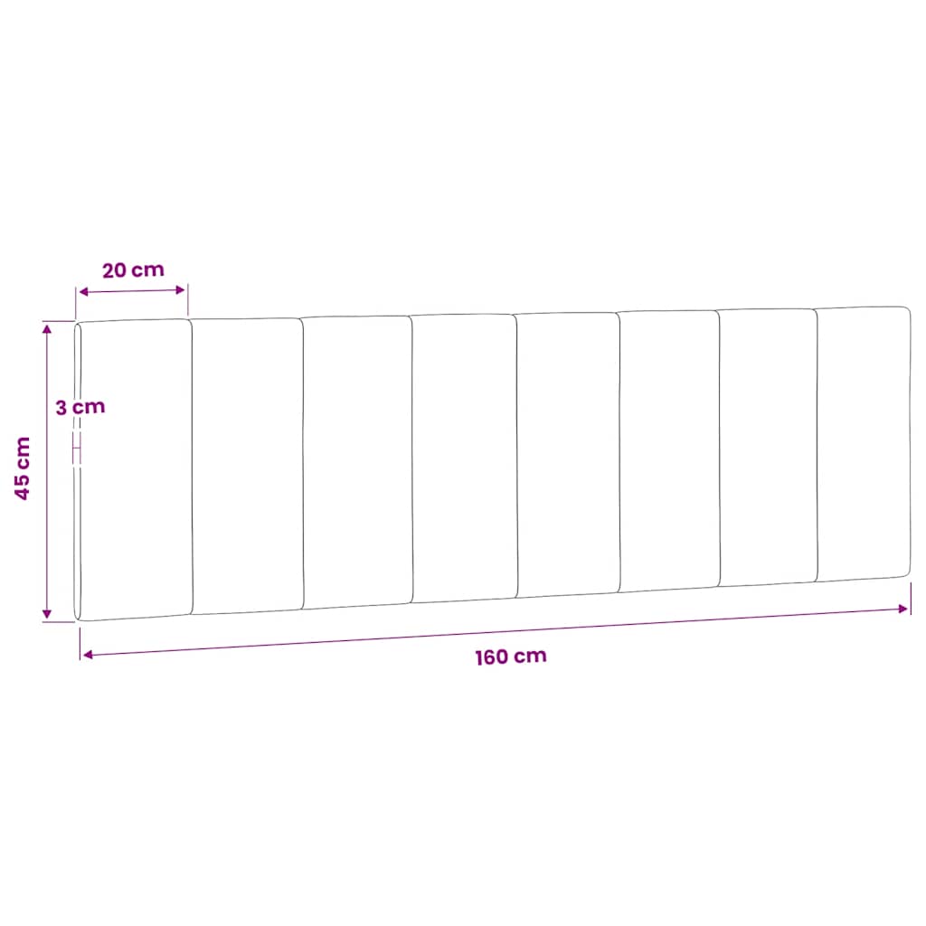 vidaXL Poduszka na wezgłowie, Hanko, jasnoszara, 160 cm, aksamitna