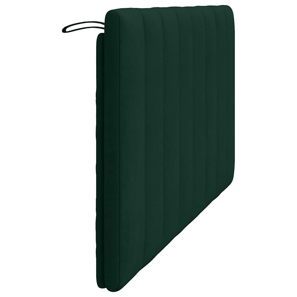 vidaXL Poduszka na wezgłowie, Hanko, ciemnozielona, 160 cm, aksamitna