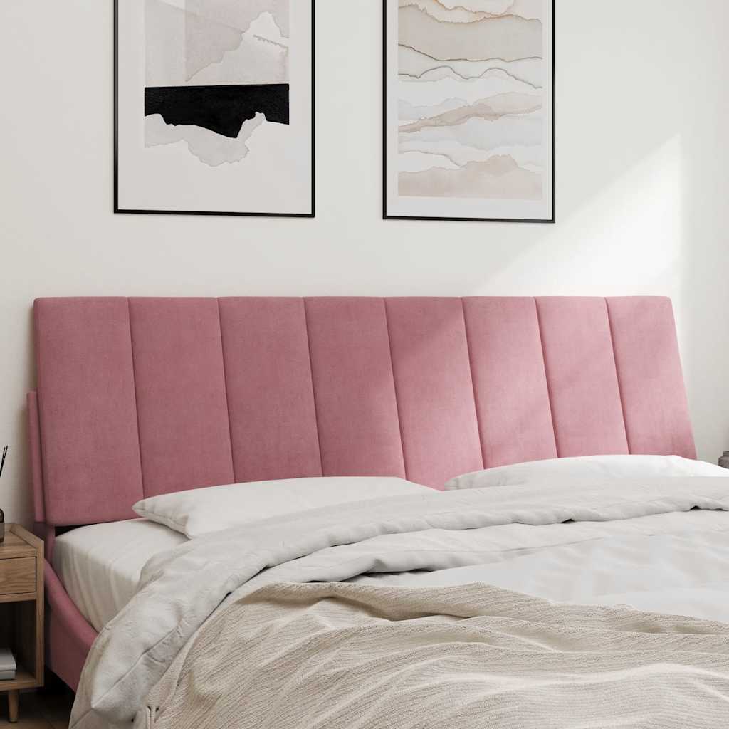 vidaXL Poduszka na wezgłowie, Hanko, różowa, 160 cm, aksamitna