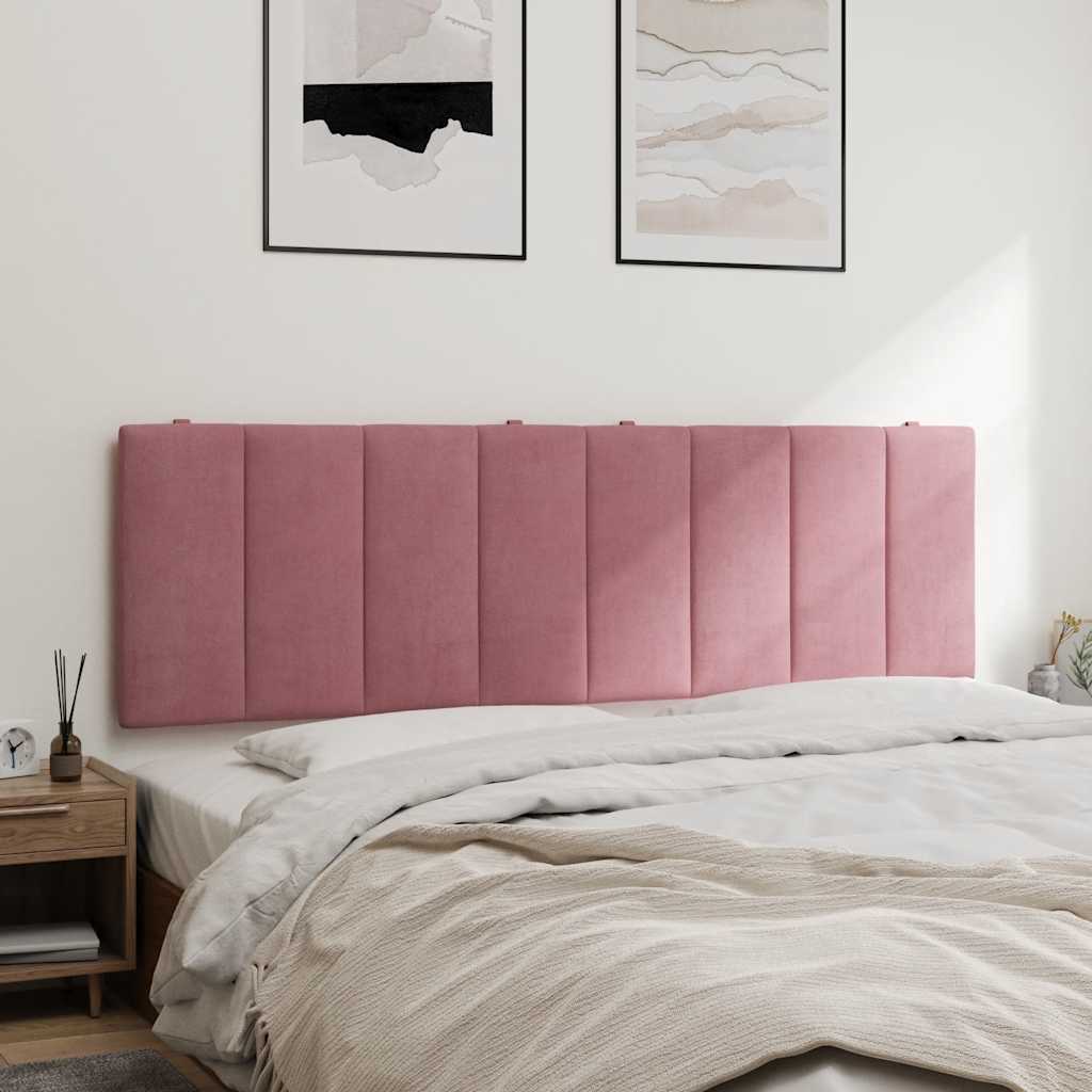 vidaXL Poduszka na wezgłowie, Hanko, różowa, 160 cm, aksamitna