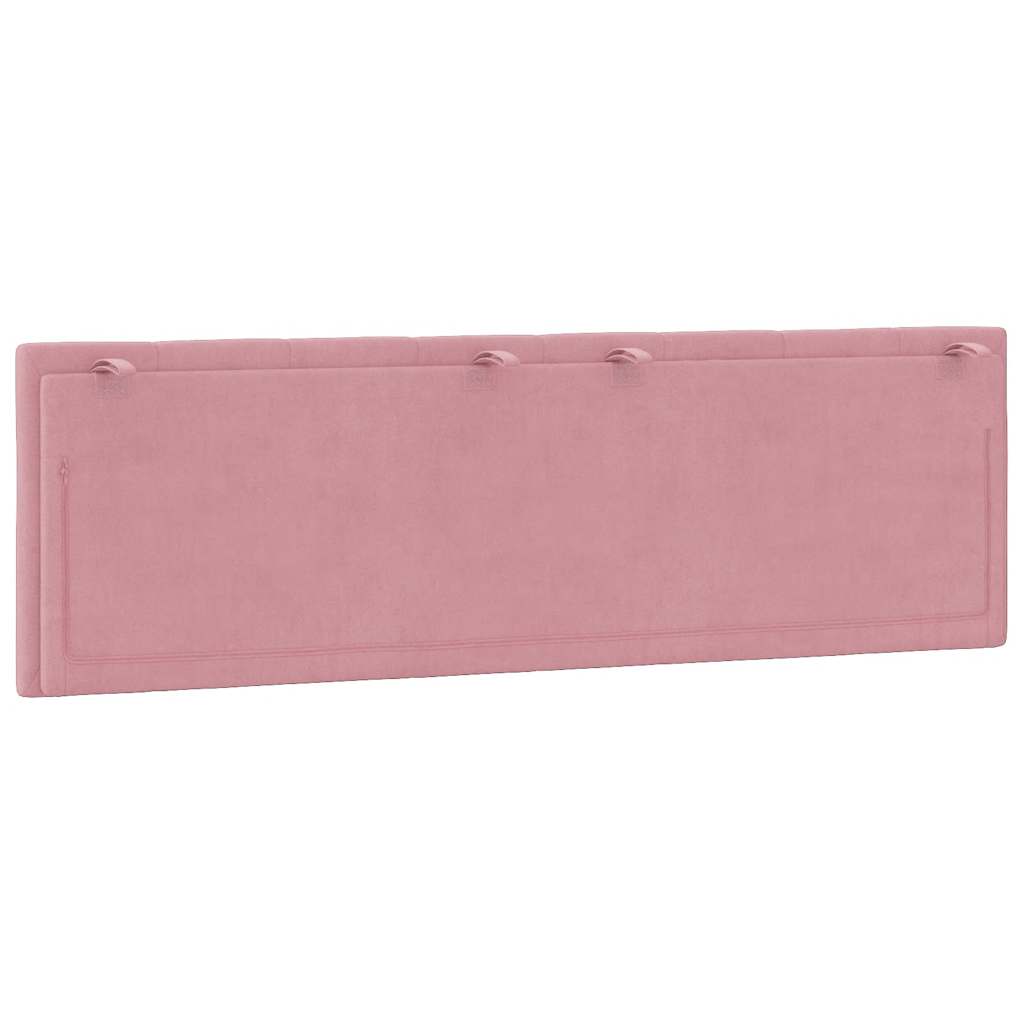 vidaXL Poduszka na wezgłowie, Hanko, różowa, 160 cm, aksamitna