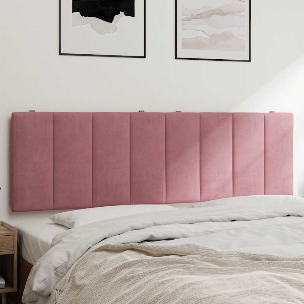 vidaXL Poduszka na wezgłowie, Hanko, różowa, 160 cm, aksamitna