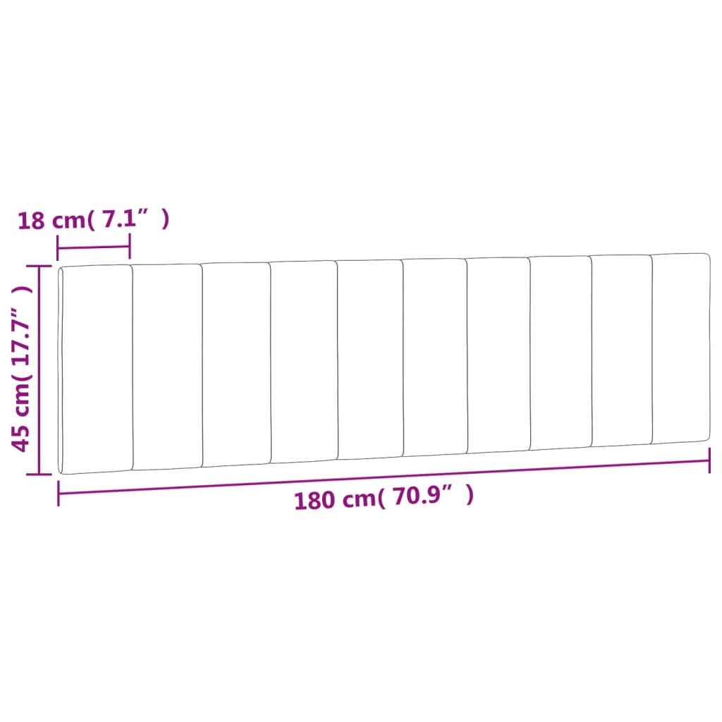 vidaXL Poduszka na wezgłowie, Hanko, jasnoszara, 180 cm, aksamitna