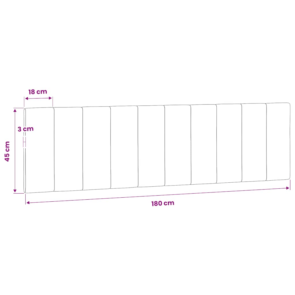 vidaXL Poduszka na wezgłowie, Hanko, niebieska, 180 cm, aksamitna