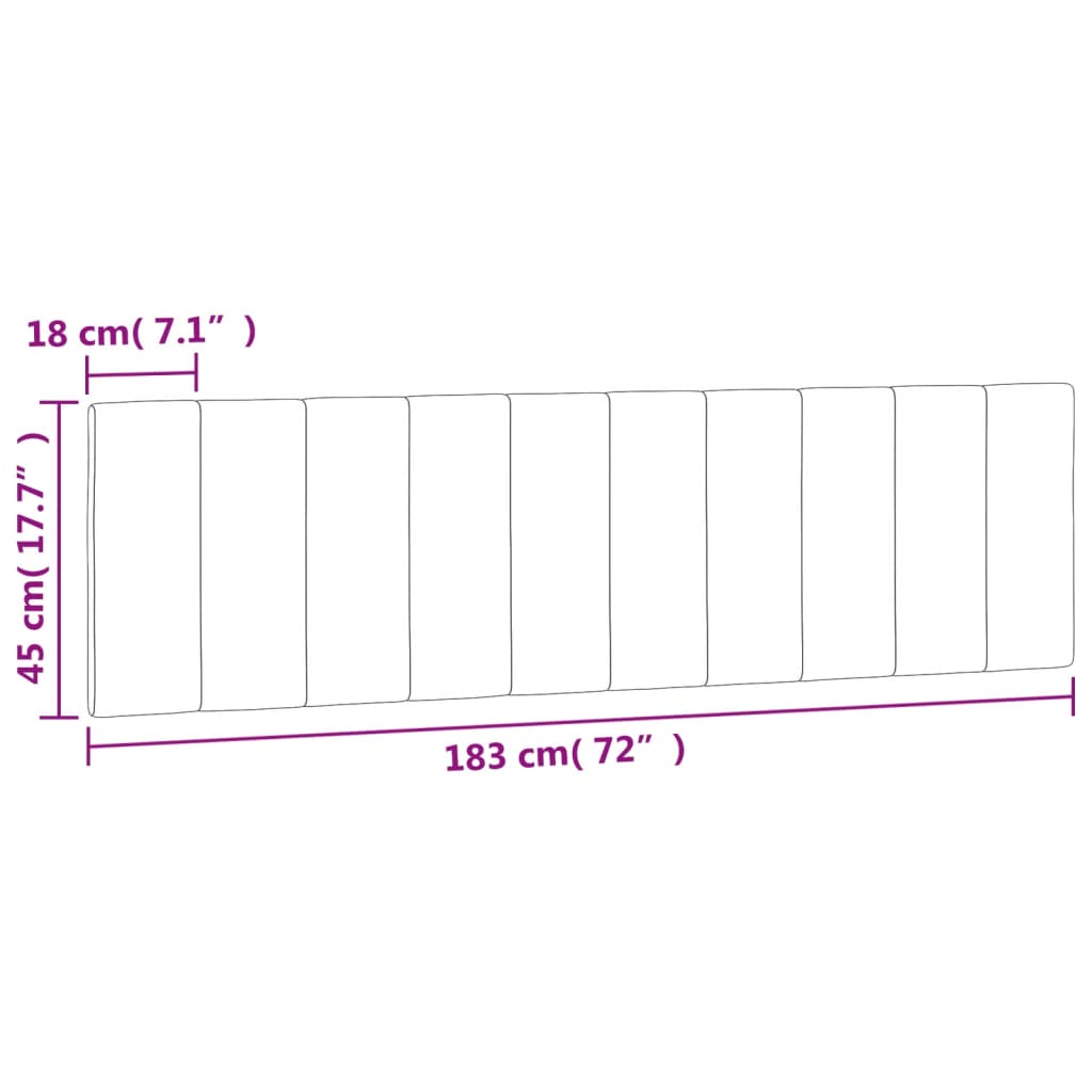 vidaXL Poduszka na wezgłowie, Hanko, jasnoszara, 183 cm, aksamitna