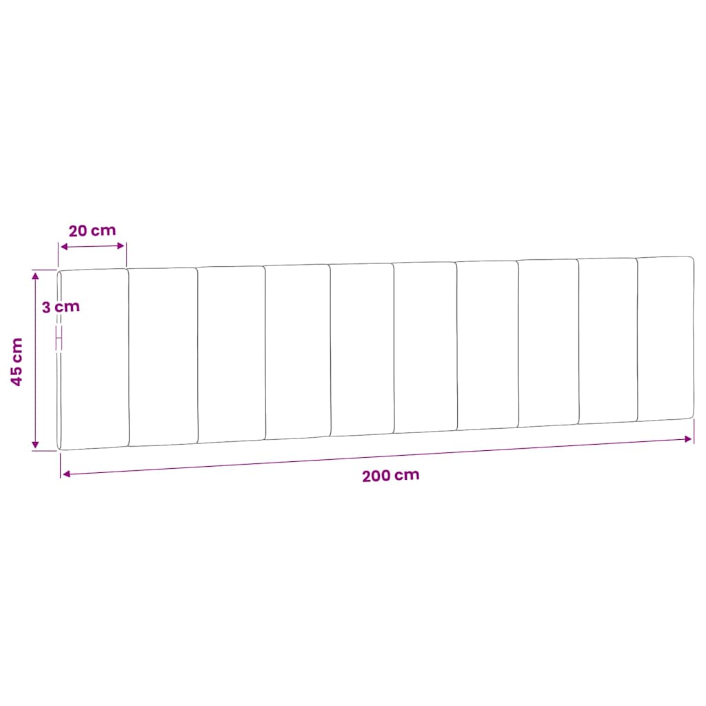 vidaXL Poduszka na wezgłowie, Hanko, różowa, 200 cm, aksamitna