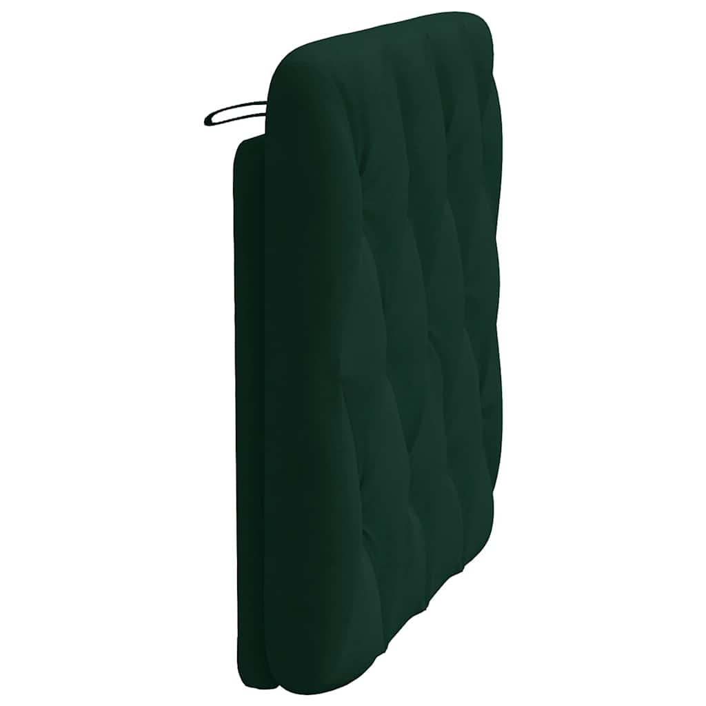 vidaXL Poduszka na wezgłowie, ciemnozielona, 80 cm, aksamitna