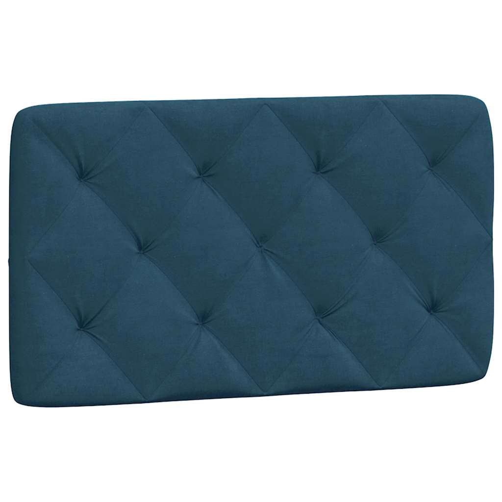 vidaXL Poduszka na wezgłowie, niebieska, 80 cm, aksamitna