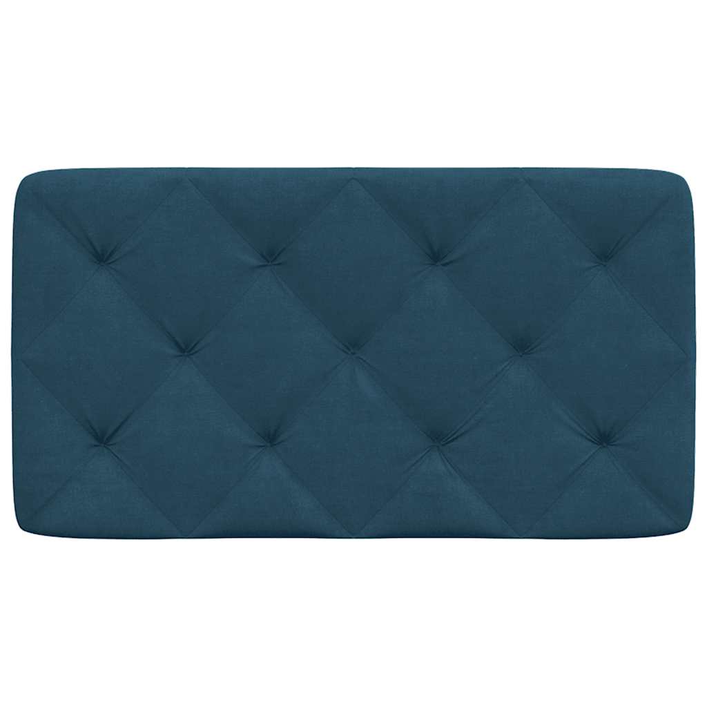 vidaXL Poduszka na wezgłowie, niebieska, 90 cm, aksamitna