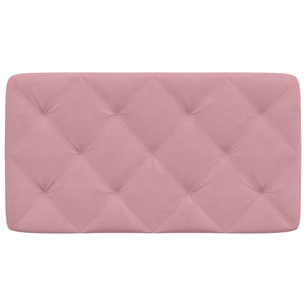 vidaXL Poduszka na wezgłowie, różowa, 90 cm, aksamitna