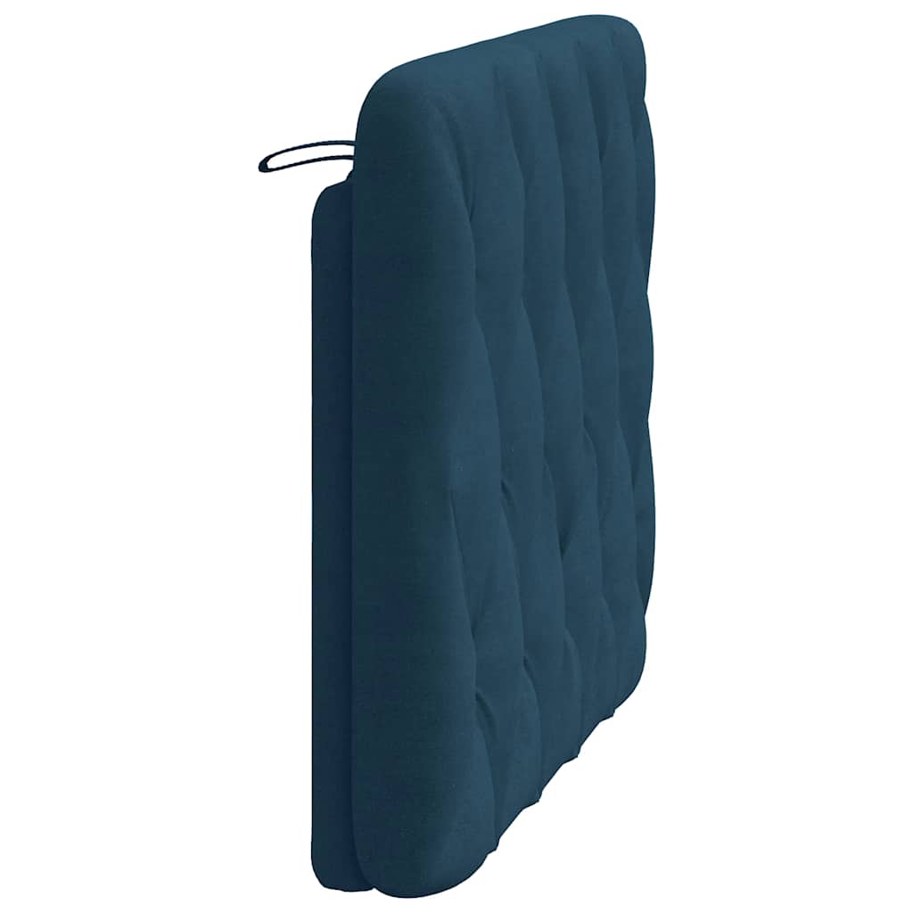 vidaXL Poduszka na wezgłowie, niebieska, 100 cm, aksamitna