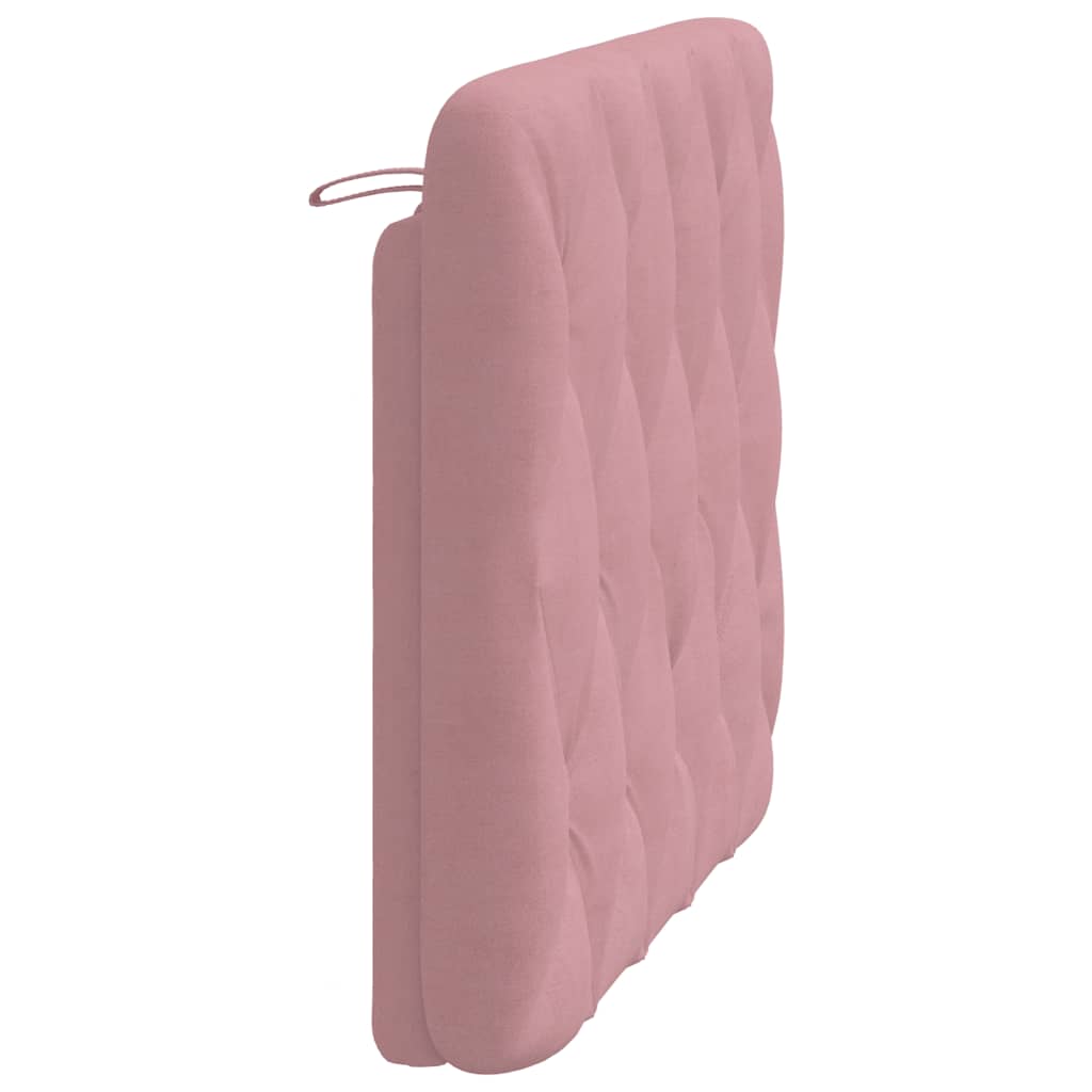 vidaXL Poduszka na wezgłowie, różowa, 100 cm, aksamitna