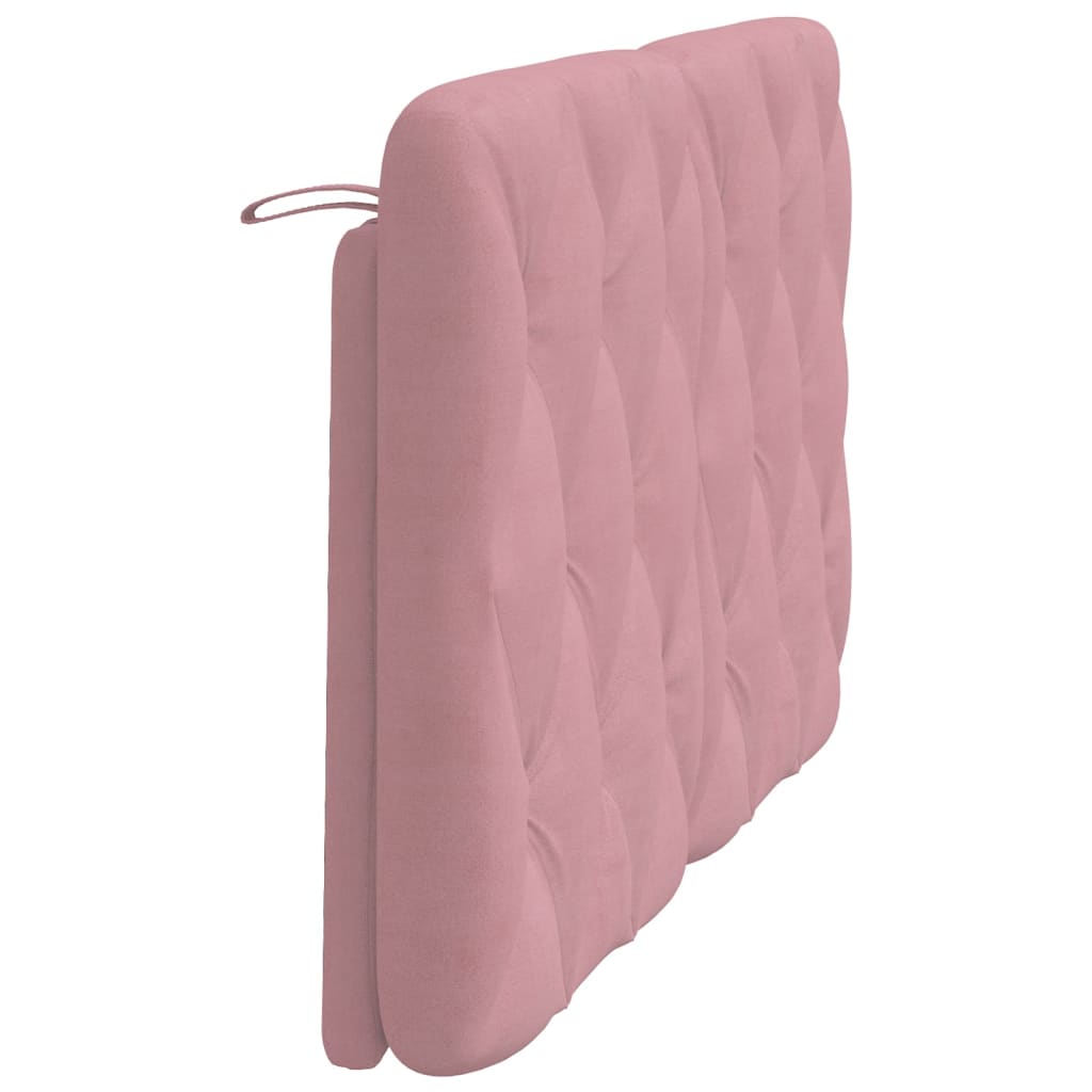 vidaXL Poduszka na wezgłowie, różowa, 120 cm, aksamitna