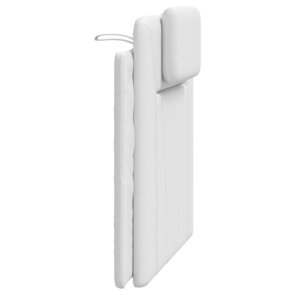 vidaXL Poduszka na wezgłowie, Viana, biała, 80 cm, sztuczna skóra